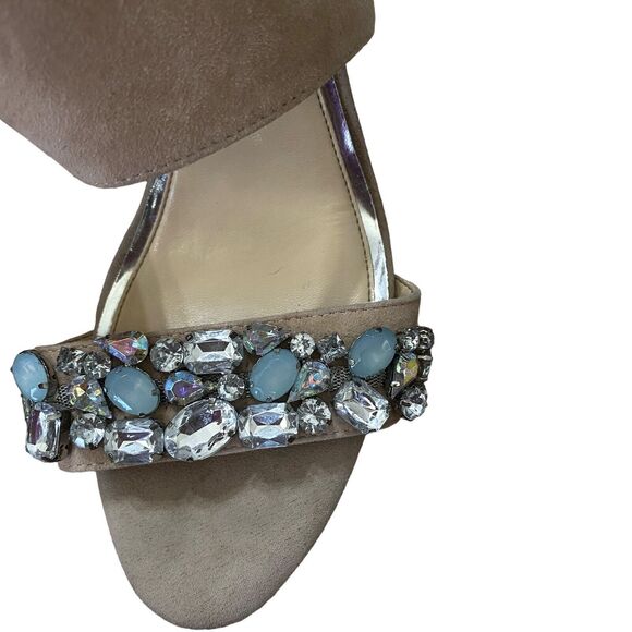 Jessica Simpson Elbella Women's Jeweled Sandals High Heels 8.5 - Picture 6 of 15